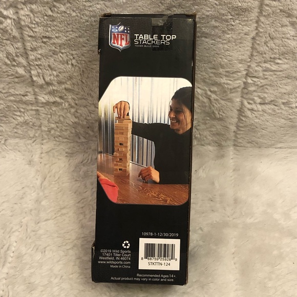 Pittsburgh Steelers Black Gold Table Top Stackers Tower Build Game (Jenga) NFL - Picture 4 of 8